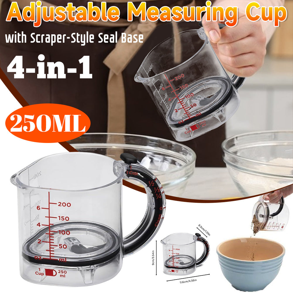 4-in-1 Smart Adjustable Measuring Cup