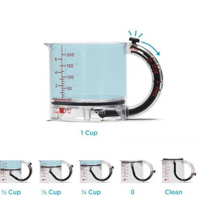 4-in-1 Smart Adjustable Measuring Cup